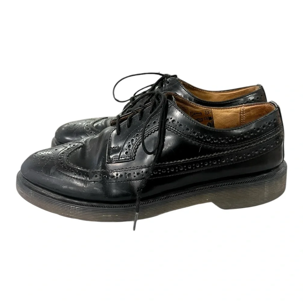 DR MARTENS Men’s Shoes Size 9 Europe 42 Black Leather Loafers